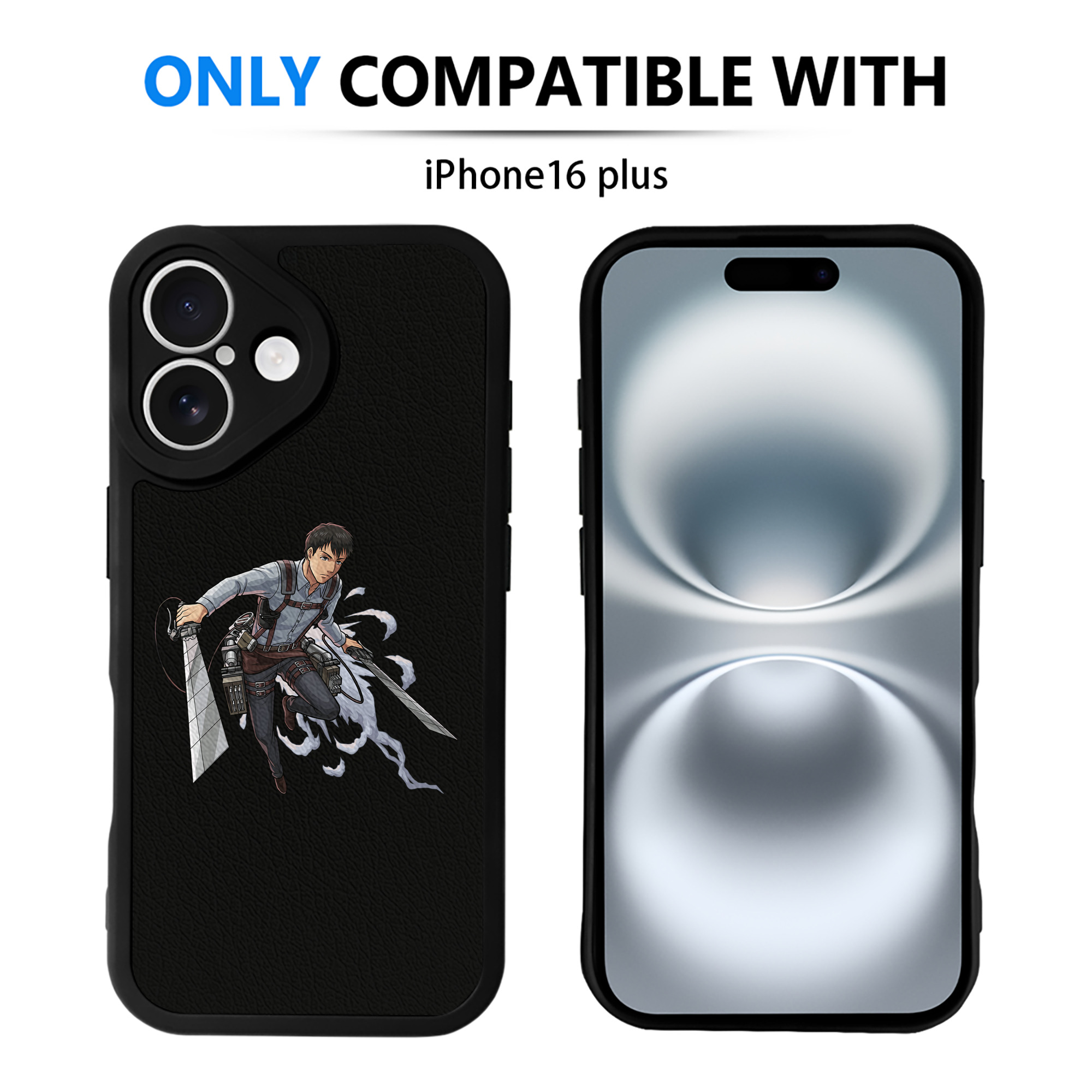 （画像用） 進撃の巨人 ベルトルト・フーバー Attack on Titan Bertholdt Hoover 【iPhone 16シリーズ対応】シリコンスマホケース（レザー調） 材質：シリコン